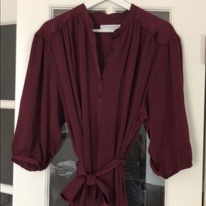 Rebecca Minkoff garnet silk dress